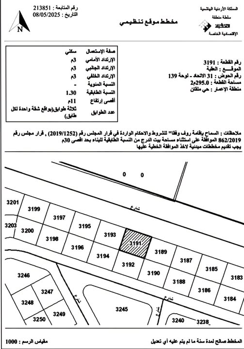 أرض سكنية مميزة للبيع في قلب العقبة