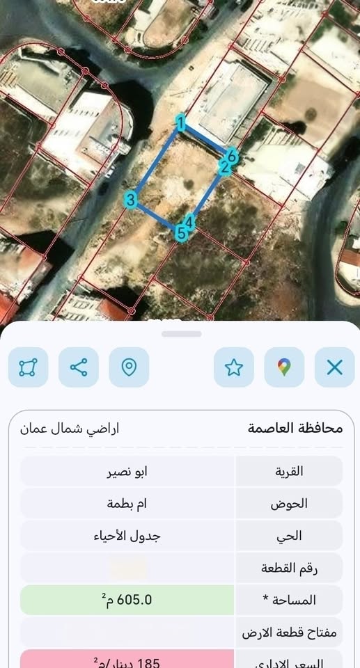 أرض سكنية فاخرة للبيع في أبو نصير - شارع الأردن
