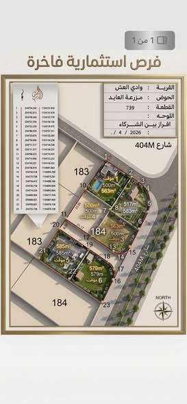 فرصة ذهبية! أراضي سكنية مميزة في شارع المية - وادي العش - 3