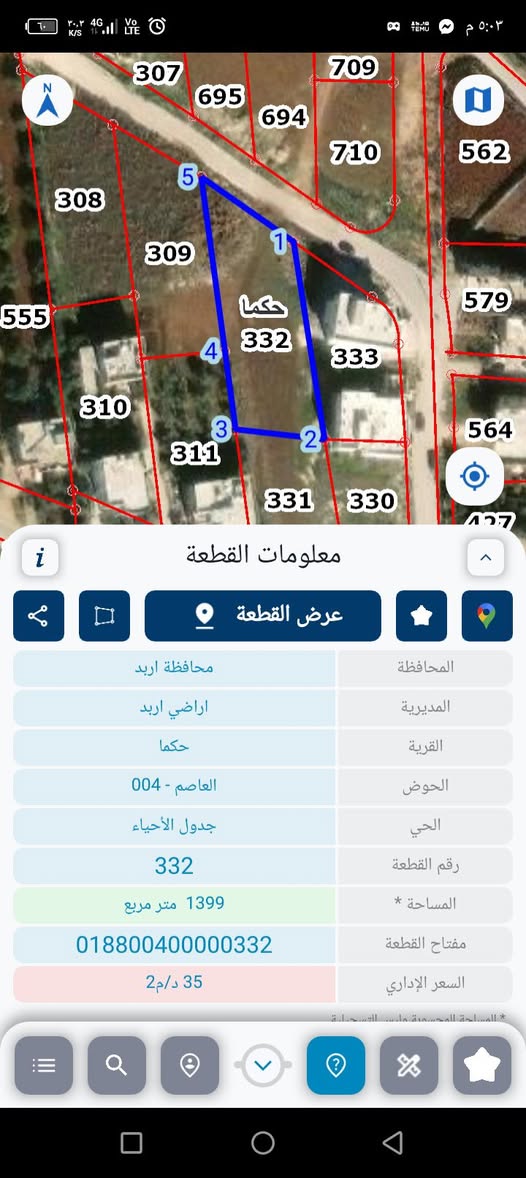 قطعة أرض سكنية بموقع استراتيجي في إربد