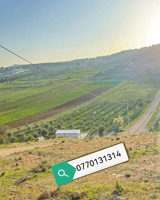 أرض نادرة للبيع في جرش بإطلالة خلابة