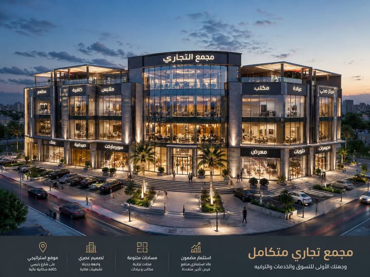 مجمع تجاري استثماري للبيع في المقابلين