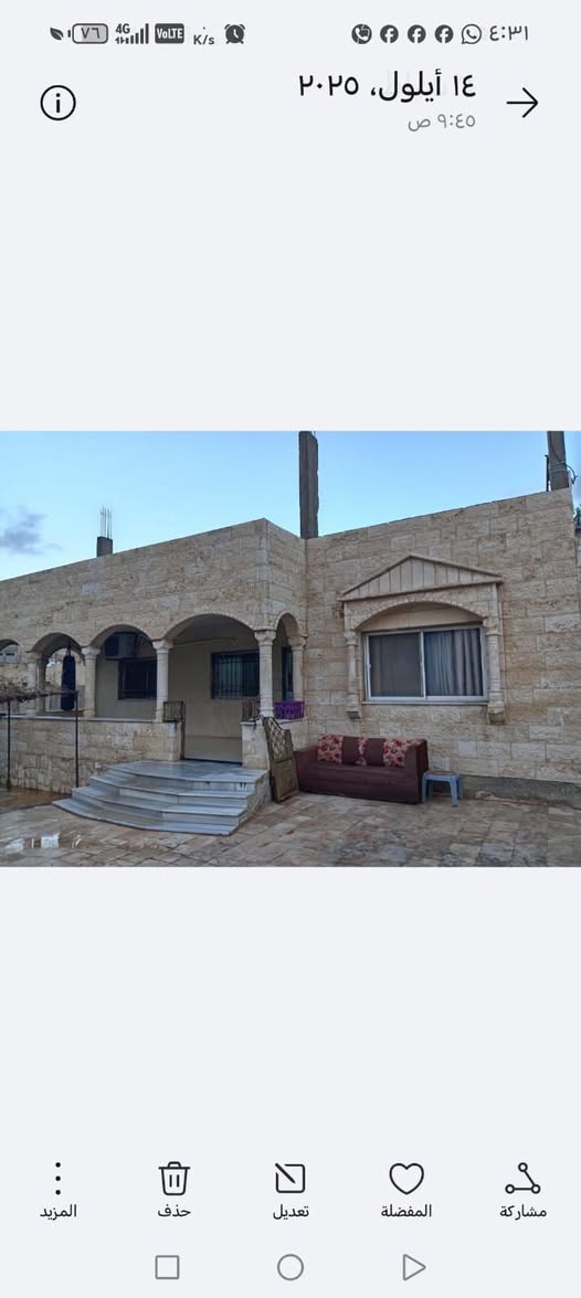 بيت مستقل بمساحة واسعة وموقع مميز في الظليل