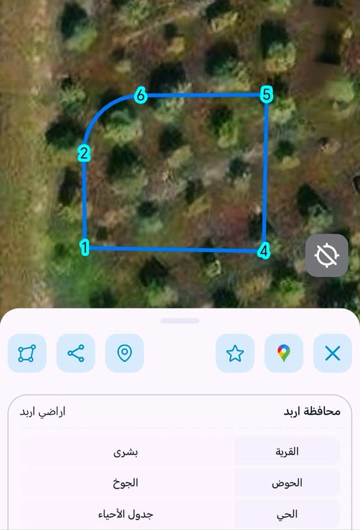 أرض للبيع في بشرى على شارعين
