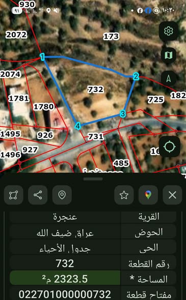 أرض استثمارية للبيع في عنجرة - عجلون - 2