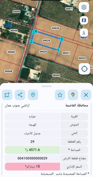 أرض استثمارية فاخرة في حوارة - جنوب عمان - 3