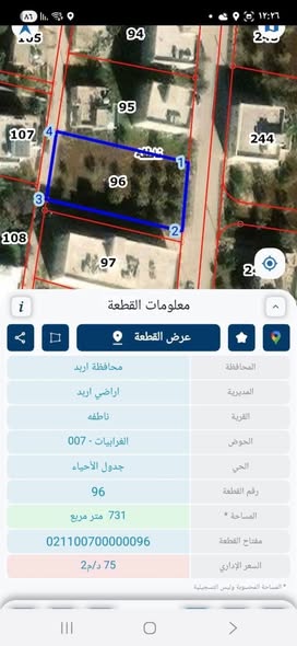 قطعة أرض مميزة للبيع في إربد – موقع استراتيجي