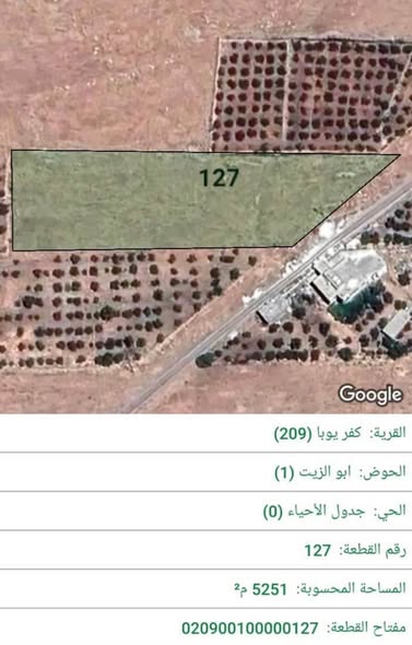 أرض استثمارية مميزة في كفريوبا بإطلالة بانورامية على إربد