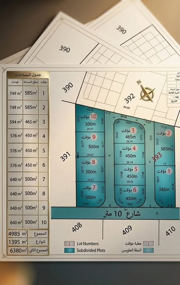 فرصة ذهبية! أراضي سكنية مميزة في شارع المية - وادي العش