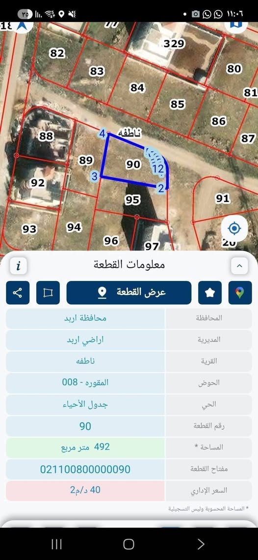 أرض مميزة للبيع في ناطفة - إربد بسعر مخفض