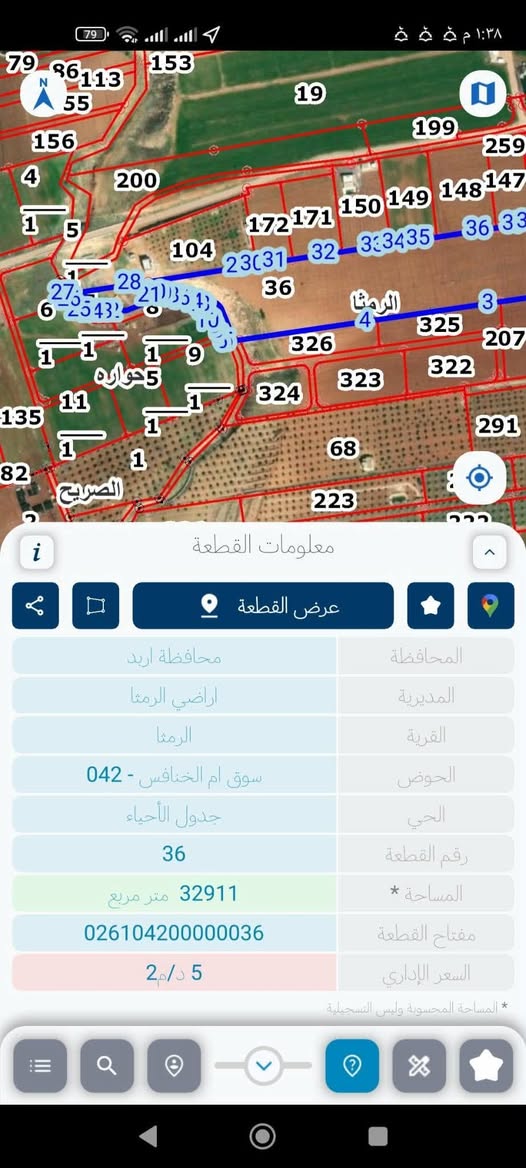 أرض زراعية استثمارية في الرمثا - إربد